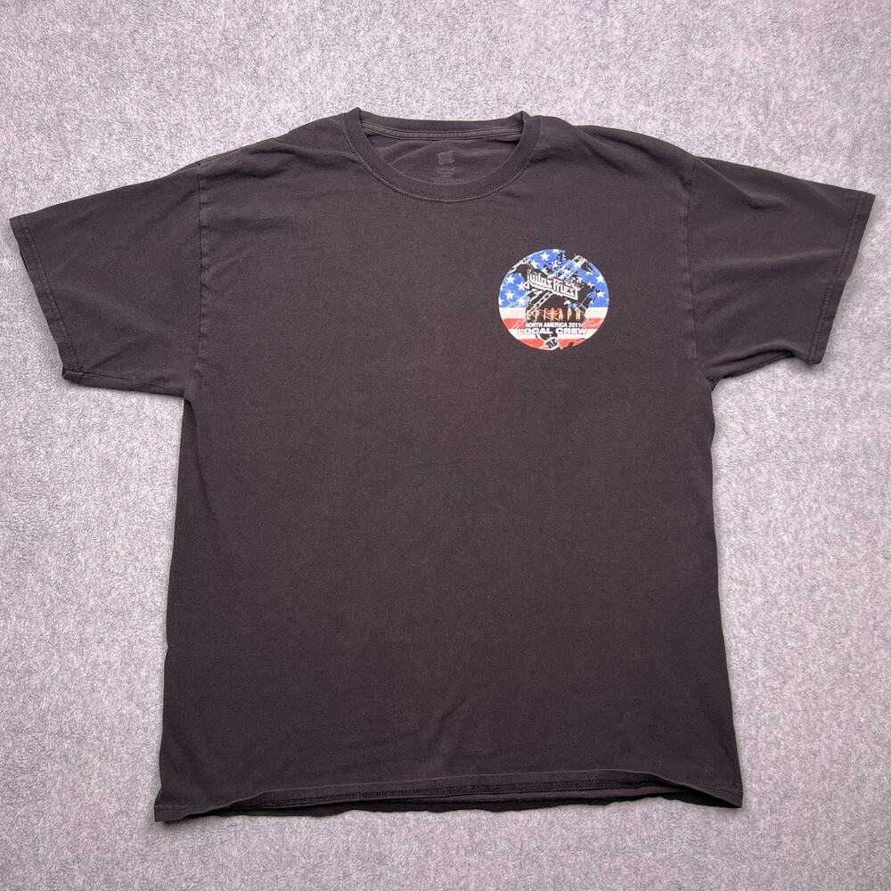 Judas Priest T-Shirt Epitaph Local Crew North America 2011 Tour Size Large Tee
